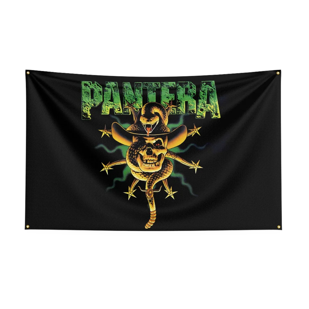 Pantera Band Flag – Heavy Metal Rock Polyester Banner for Bedroom & Outdoor Wall Art - Premium flag from Lizard Vigilante - Just $17.99! Shop now at Lizard Vigilante