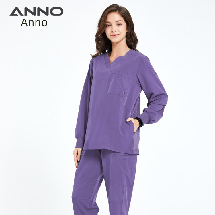 Anno Smooth Nurse Uniform for Men and Women | Comfortable Polyester & Spandex Scrub Set | Unisex Medical Uniform - Premium scrubs from Lizard Vigilante - Just $68.88! Shop now at Lizard Vigilante