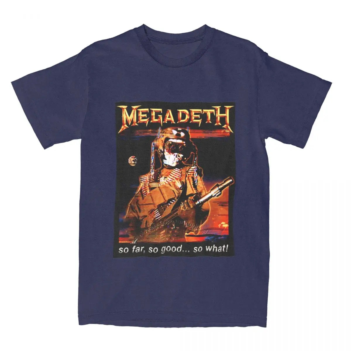 Megadeth 100% Cotton T-Shirt for Men & Women – Comfortable Novelty O-Neck Tee, Big Sizes Available - Premium t-shirt from Lizard Vigilante - Just $23.88! Shop now at Lizard Vigilante