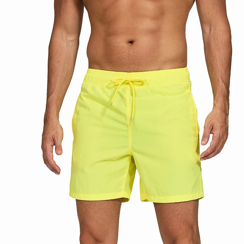 ESCATCH  Hot Sale Swimming Shorts Men Surf Board Summer Sport Beach Shorts De Bain Homme Swimwear Pants Quick Dry Solid Swimsuit - Premium  from Lizard Vigilante - Just $60.99! Shop now at Lizard Vigilante