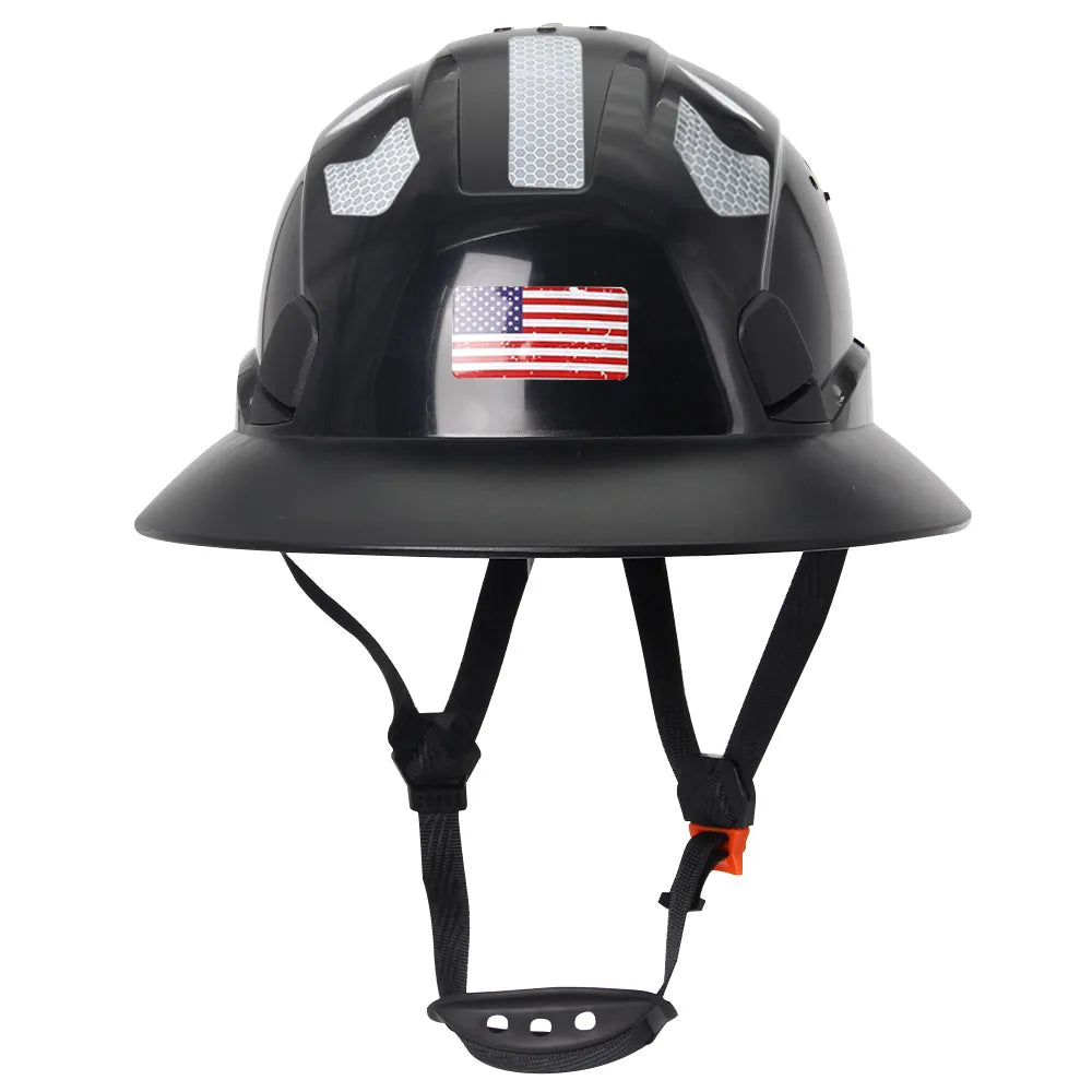 CE-Certified Full Brim Safety Helmet – Reflective, Durable Hard Hat for Construction, Engineering, and Rescue Work – Adjustable Fit with ANSI Standard Protection - Premium helmet from Lizard Vigilante - Just $43.88! Shop now at Lizard Vigilante