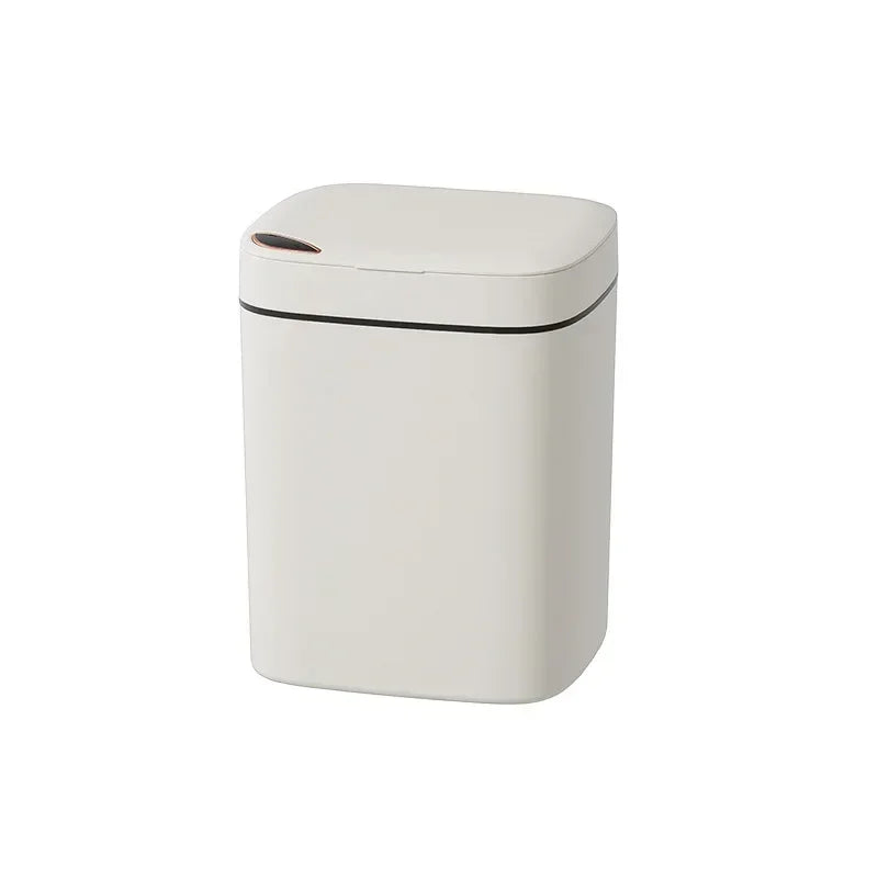 16L Smart Sensor Trash Can – Automatic Induction Lid, Eco-Friendly & Anti-Odor Rectangular Household Bin for Bathroom & Kitchen - Premium trash can from Lizard Vigilante - Just $48.99! Shop now at Lizard Vigilante