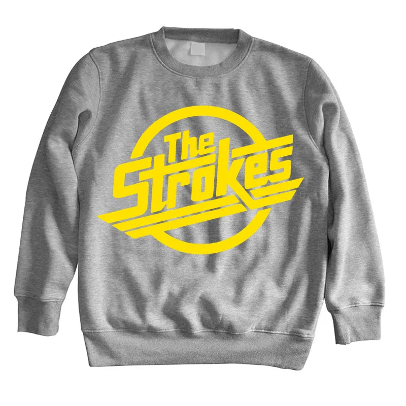 Men’s O-Neck Sweatshirt – The Strokes Indie Rock Band Hoodie - Premium hoodies from dsers - Just $42.88! Shop now at Lizard Vigilante