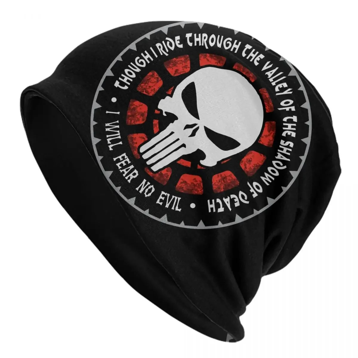 Punisher Skull Beanie – Heavy Metal Skeleton Cap for Men and Women, Ultimate Winter Knit Hat for Punk and Rock Fans - Premium beanies from Lizard Vigilante - Just $19.88! Shop now at Lizard Vigilante