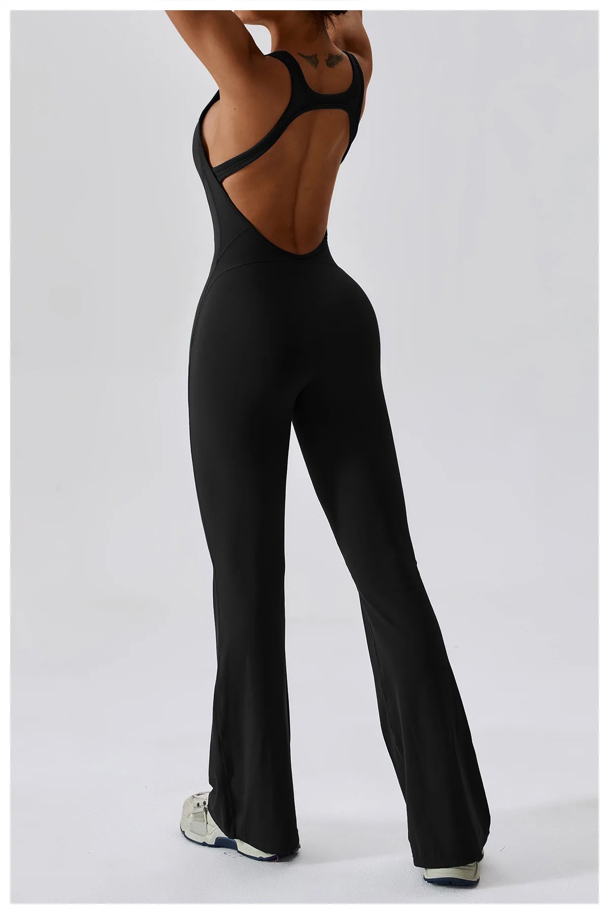 Sexy Back V Jumpsuit Gym Set Women Training Yoga Suit Sportswear Women Sports Jumpsuit Fitness Rompers Stretch Workout Bodysuits - Premium  from Lizard Vigilante - Just $36.99! Shop now at Lizard Vigilante