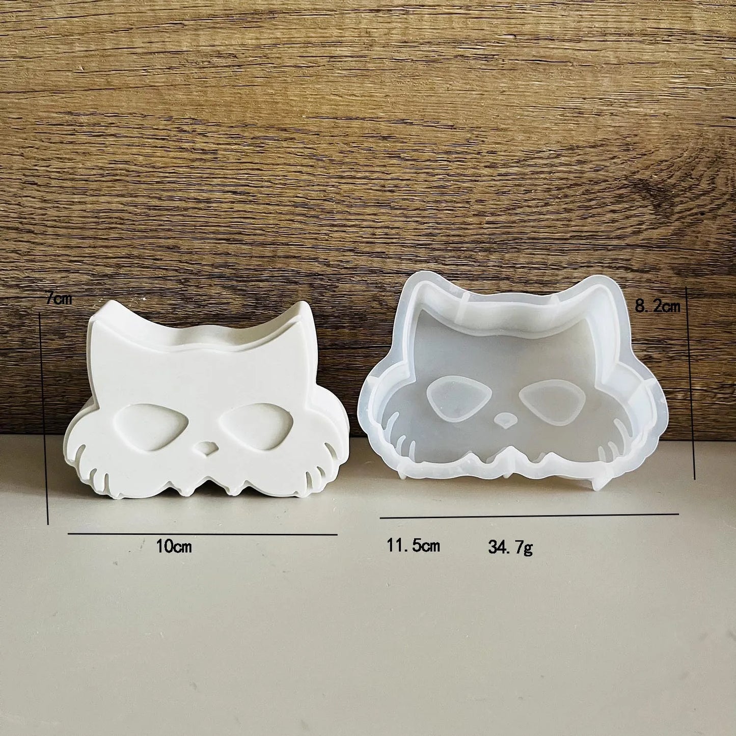 Halloween Decoration Diy Mold Skeleton Bat Mask Jack Ghost Silicone Mould Car Aromatherapy Plaster Doll Pinch Molds
