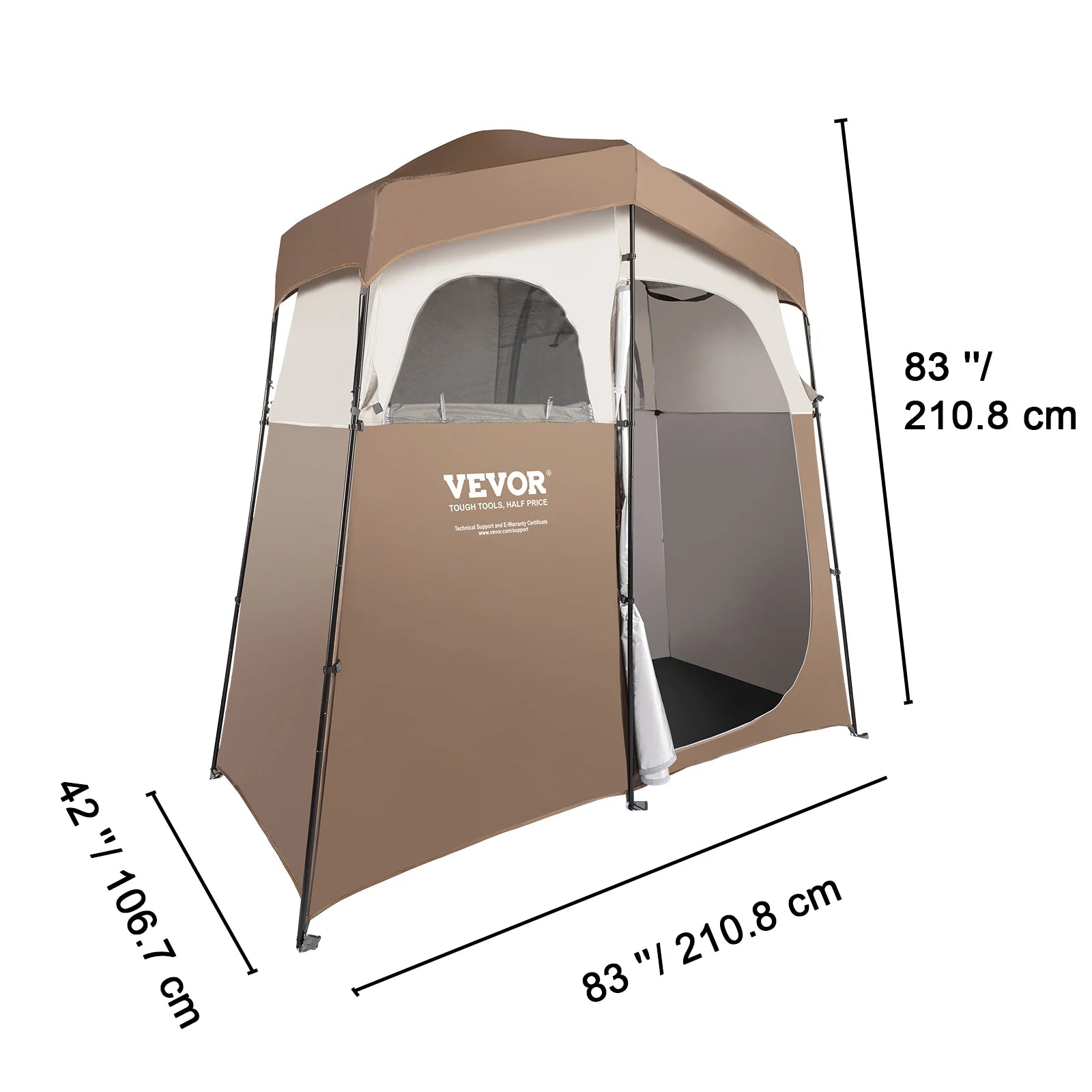 VEVOR Portable Outdoor Camping Tent 83x42x83in Bath Changing Fitting Room Tent Shower Tent Shelter Camping Beach Camping Tent - Premium  from Lizard Vigilante - Just $143.99! Shop now at Lizard Vigilante