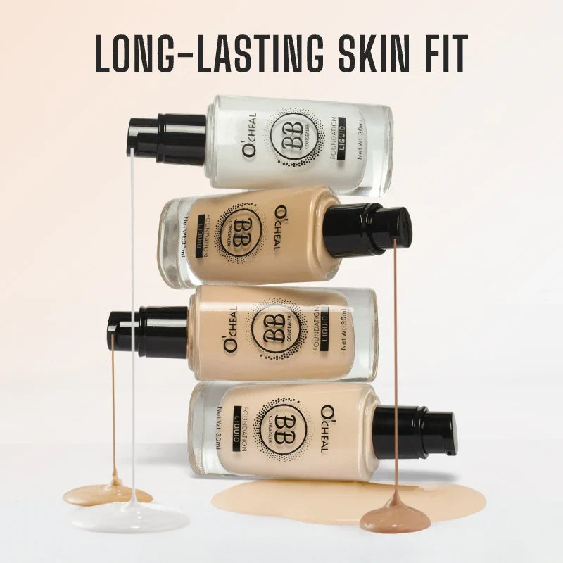 Full Coverage Foundation - Waterproof, Long-Lasting, Matte Finish, Ideal for Hiding Dark Circles Natural Look - All Skin Types