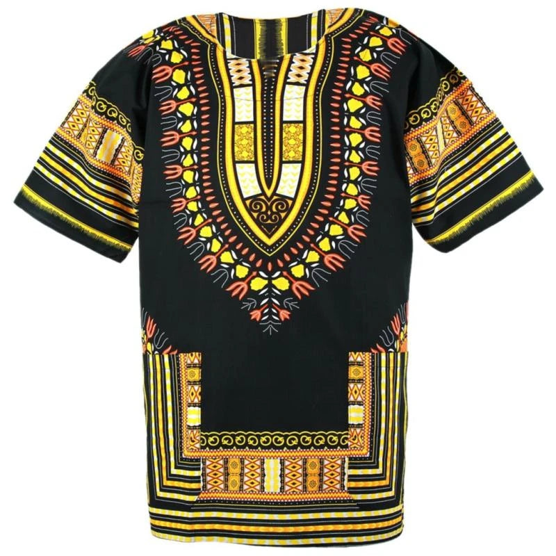 Men's 3D Printed Dashiki Short Sleeved T-shirt Comfortable Oversize Top Men Clothing Streetwear Tees - Premium shirt from Lizard Vigilante - Just $22.99! Shop now at Lizard Vigilante