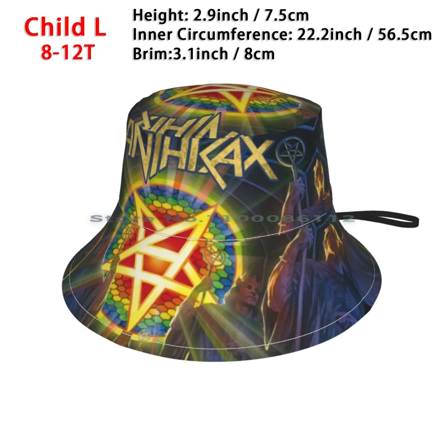 Anthrax "For All Kings" Bucket Hat – Heavy Metal Sun Cap for Fans of Thrash and Death Metal - Premium Bucket hats from Lizard Vigilante - Just $20.88! Shop now at Lizard Vigilante