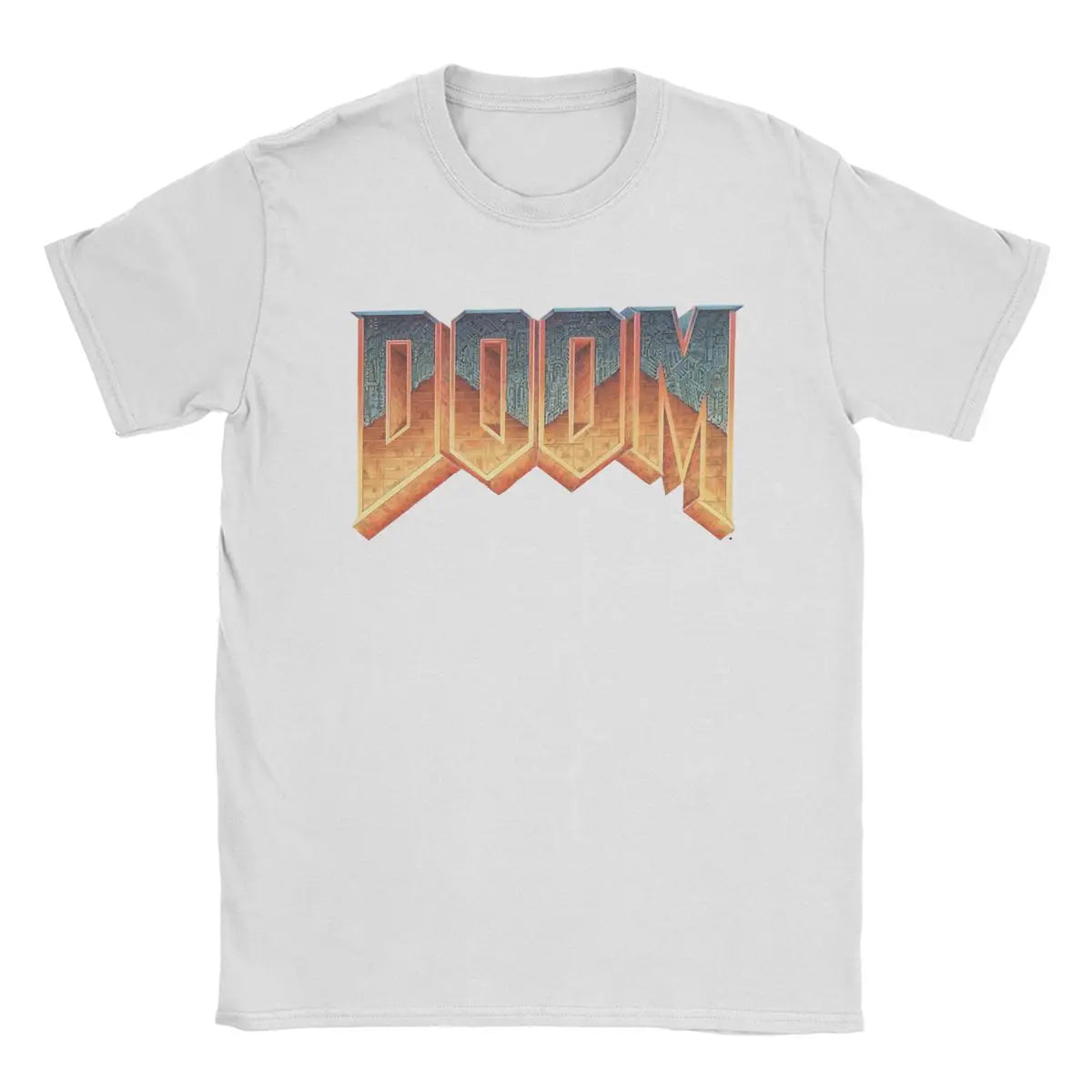 Time Warp Tees: Unleash the 90s with the DOOM Summer Shooting Game Retro Logo Tee - Premium T-shirt from Lizard Vigilante - Just $24.88! Shop now at Lizard Vigilante