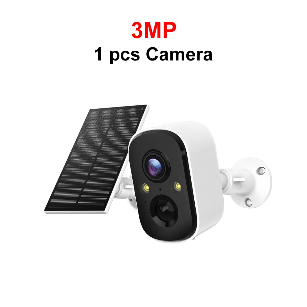 MISECU Tuya 3MP WIFI Security Battery Camera with Solar Panel Wireless Outdoor Human Detect Surveillance IP Camera Color Night - Lizard Vigilante