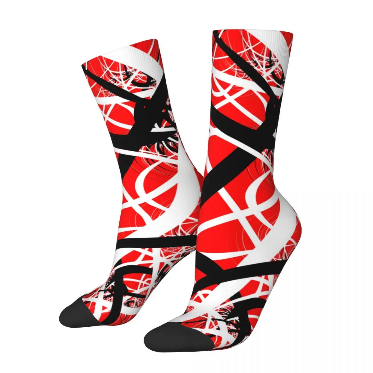 Eddie Van Halen Stripe Socks That Will Make You Feel Like a Guitar God - Premium socks from Lizard Vigilante - Just $19.84! Shop now at Lizard Vigilante