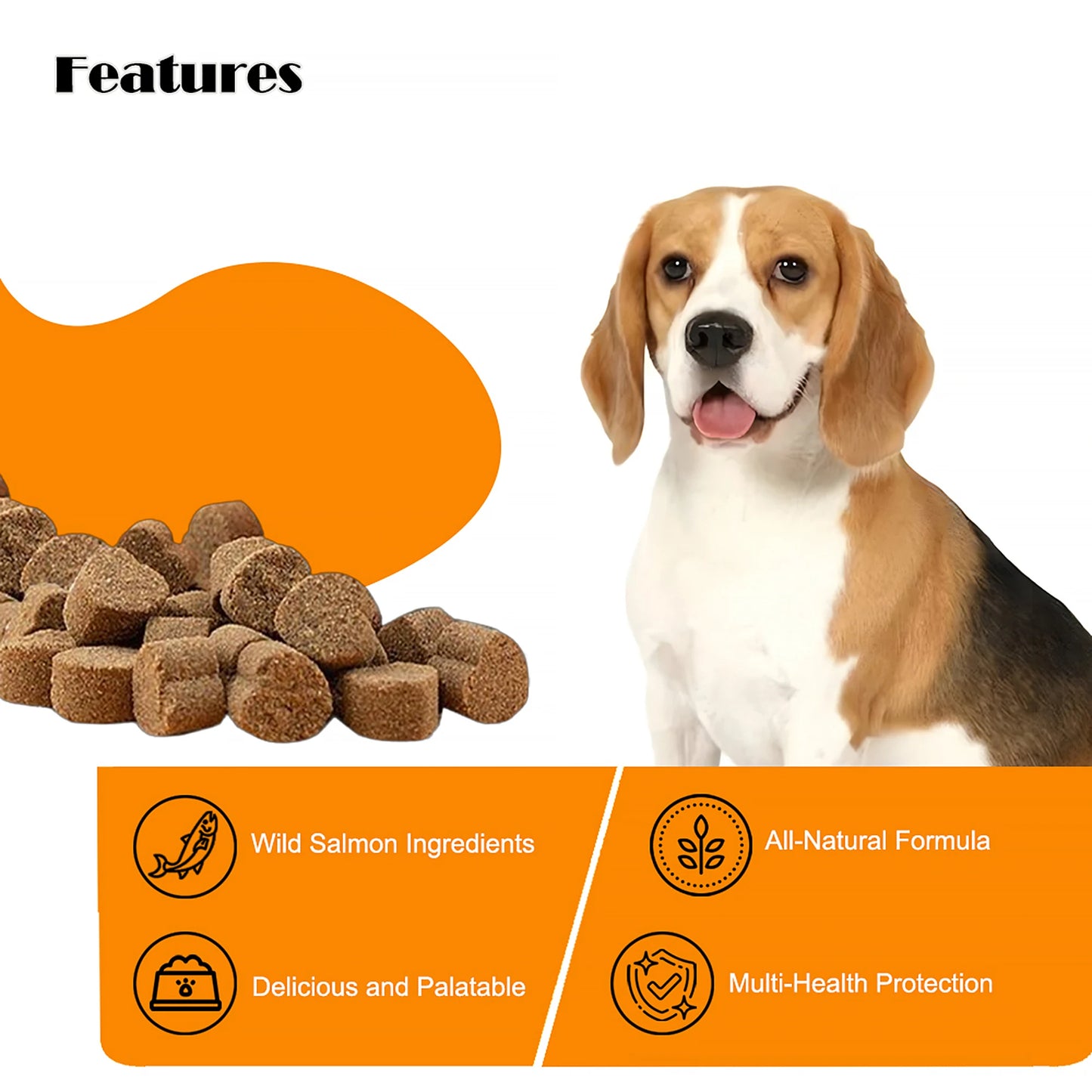 Omega-3 Salmon Soft Chews for Pets - Nourish Your Furry Friend - Premium salmon chews from Lizard Vigilante - Just $58.88! Shop now at Lizard Vigilante