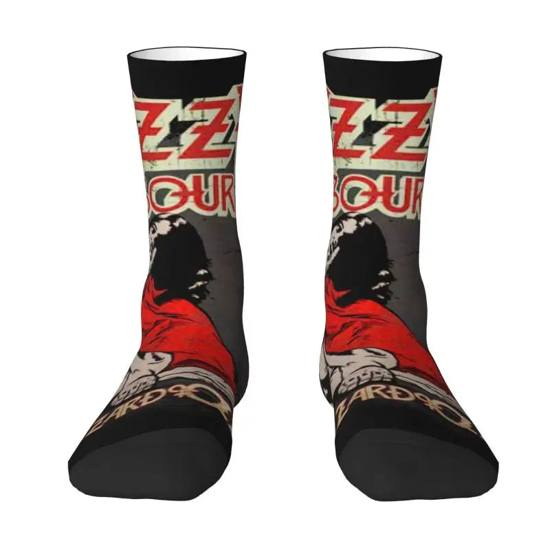 Ozzy Osbourne British Rock Heavy Metal 3D Printed Crew Socks - Premium socks from Lizard Vigilante - Just $18.88! Shop now at Lizard Vigilante