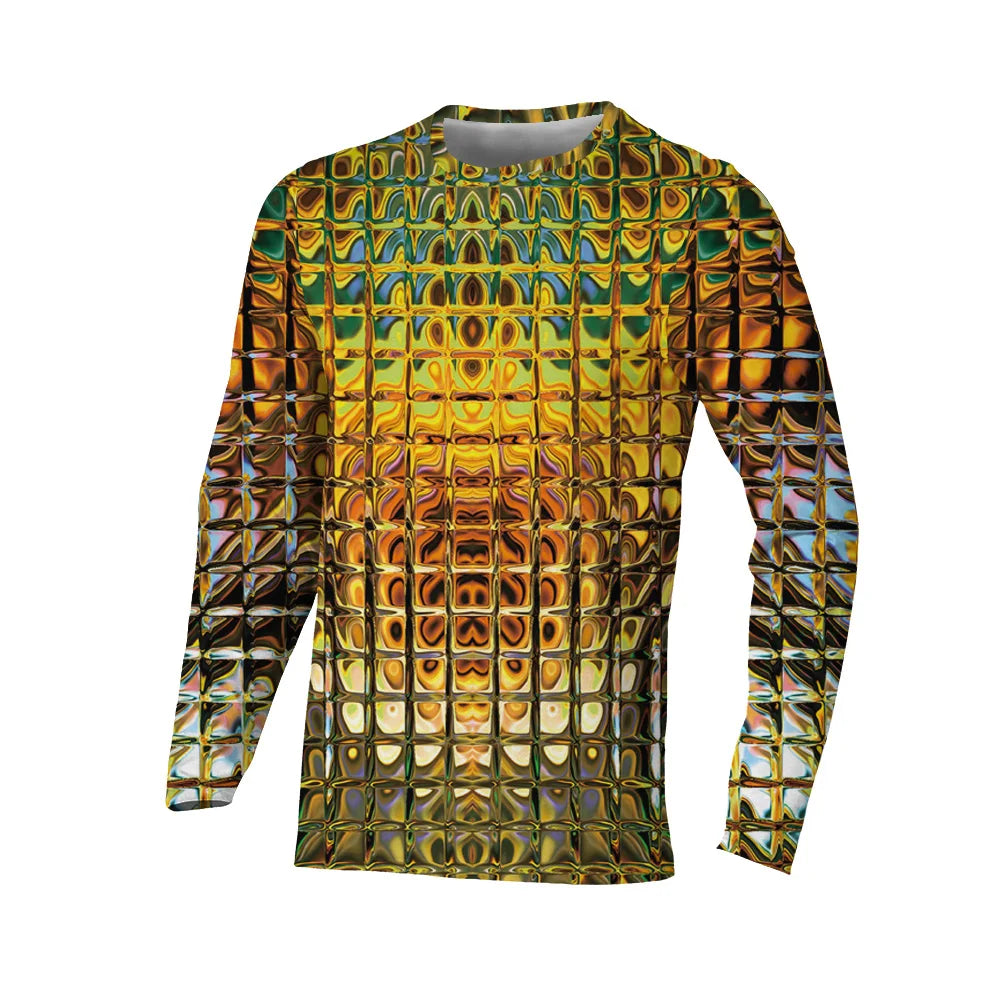 Chrome Static Longsleeve – Vintage Voltage for Modern Rebels - Premium tee from dsers - Just $29.99! Shop now at Lizard Vigilante