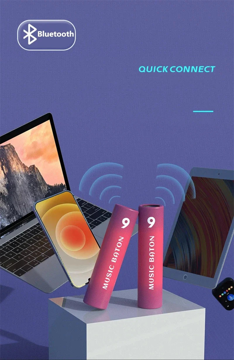 Portable Bluetooth 5.2 Speakers - True Wireless Subwoofer Outdoor Sound Box with Radio Support And 2000mA Power Bank Function