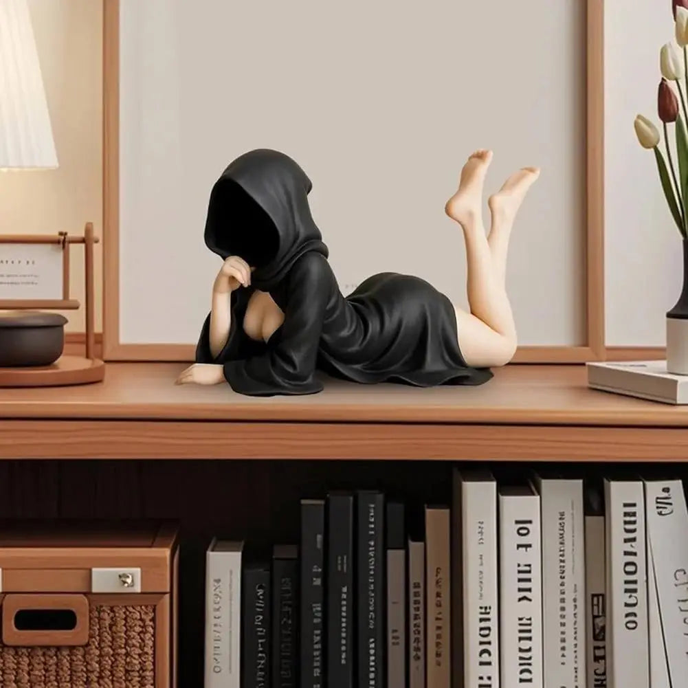 Mysterious Statue Gothic Resin Ornaments Mysterious Statue Home Desktop Sculpture Halloween Decoration