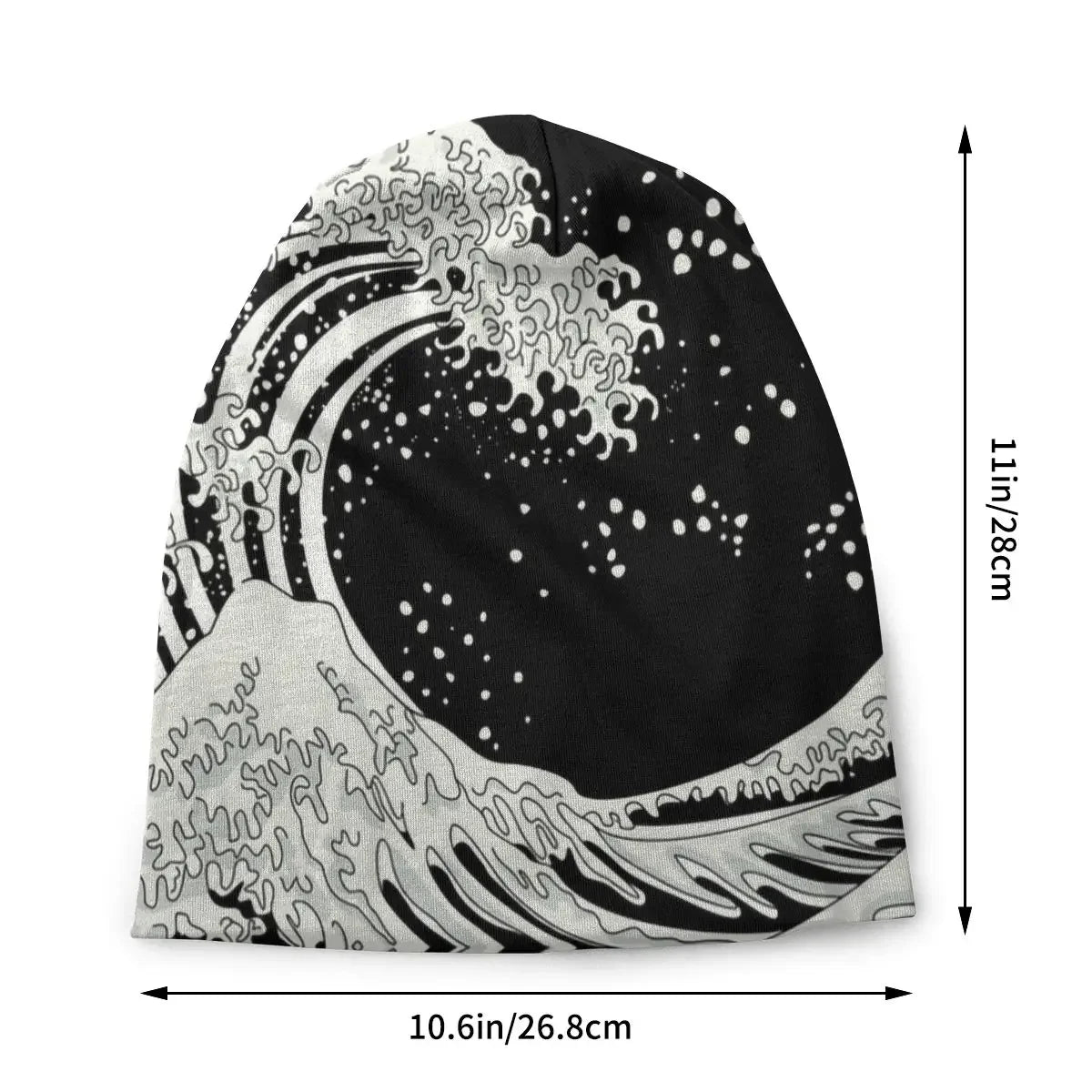 Unisex The Great Wave Off Kanagawa Beanie – Japanese Ukiyo-e Knit Cap for Casual Street Style - Premium beanies from Lizard Vigilante - Just $23.88! Shop now at Lizard Vigilante