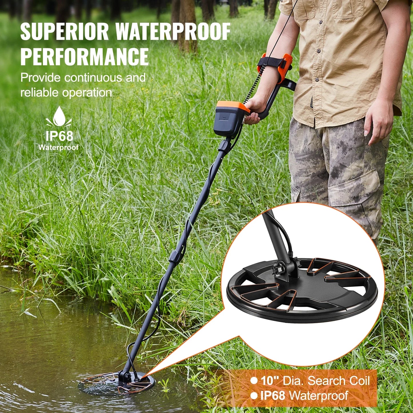 W-KING D8 Mini Bluetooth Speaker - 30W Powerful Portable Outdoor Speaker, IPX6 Waterproof, 24H Battery, Bluetooth 5.0 with Dual EQ Modes - Premium metal detector from Lizard Vigilante - Just $99.99! Shop now at Lizard Vigilante