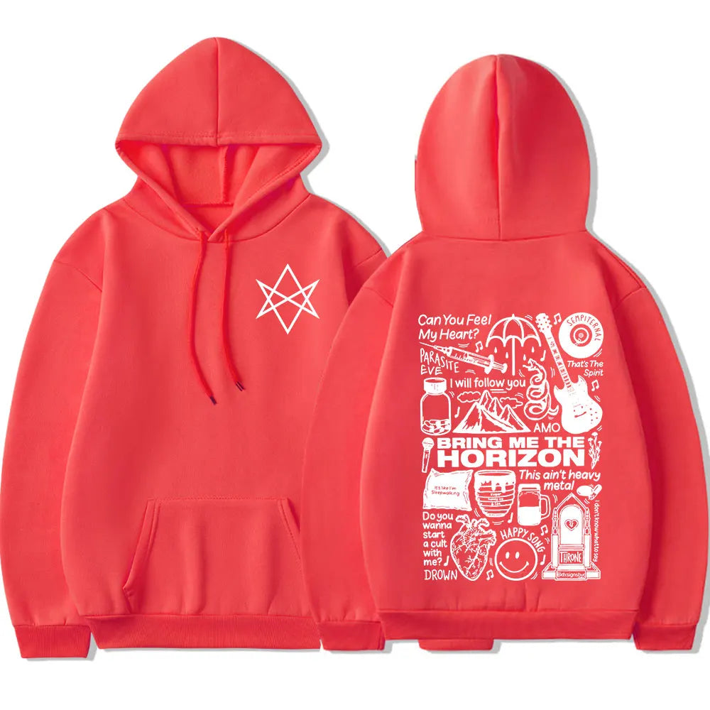 Bring Me The Horizon BMTH Heavy Metal Rock Hoodies – Vintage Streetwear Sweatshirts for Men and Women - Premium hoodies from Lizard Vigilante - Just $42.88! Shop now at Lizard Vigilante