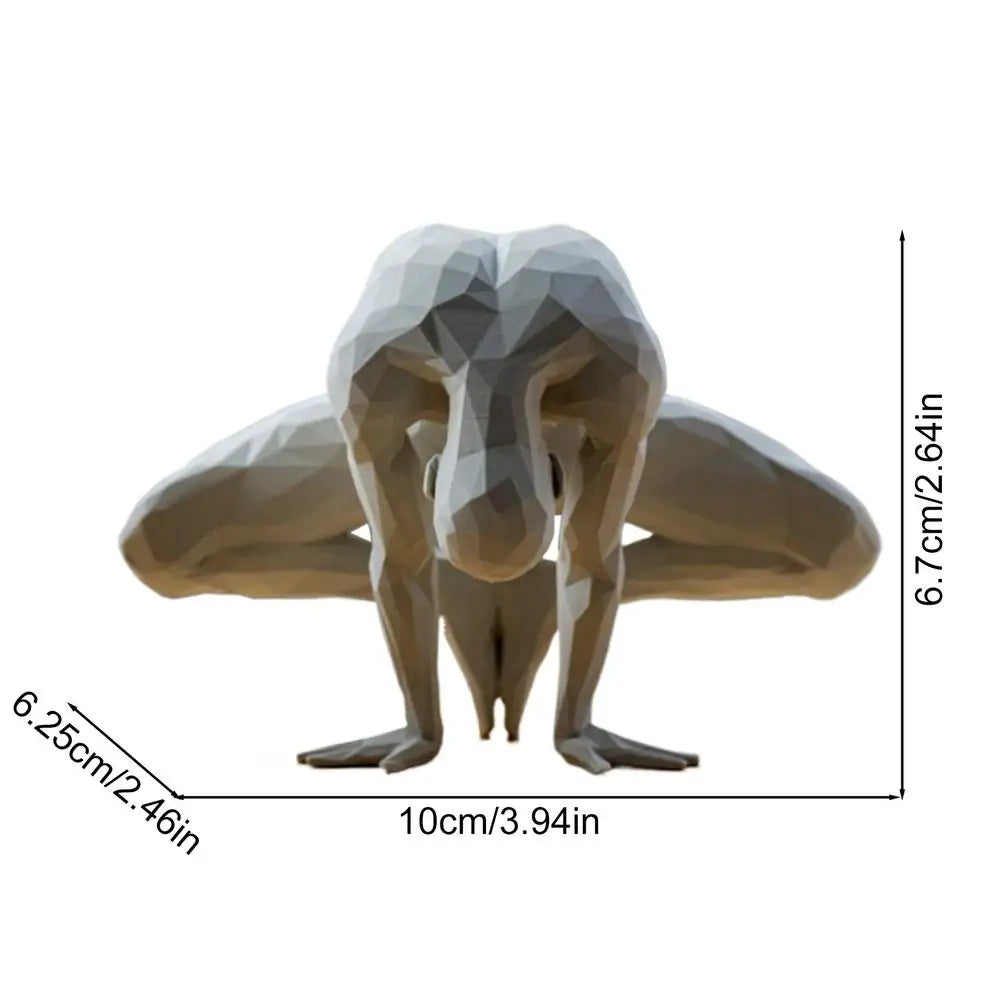 Meditation Statue Abstract Indoor Zen Meditation Sculpture Mindfulness Display Ornament For Studio Serenity Balcony Sanctuary