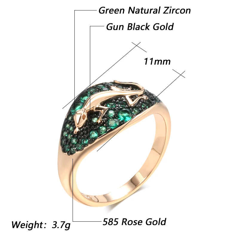 Kinel Lizard Ring: A Unique and Eye-Catching Statement Piece - Premium ring from Lizard Vigilante - Just $23.88! Shop now at Lizard Vigilante