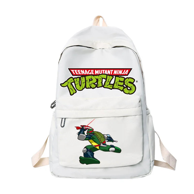 Ninja Turtles Waterproof Backpack – Solid Color High-Capacity Trendy School Bag for Kids - Premium backpack from Lizard Vigilante - Just $29.88! Shop now at Lizard Vigilante