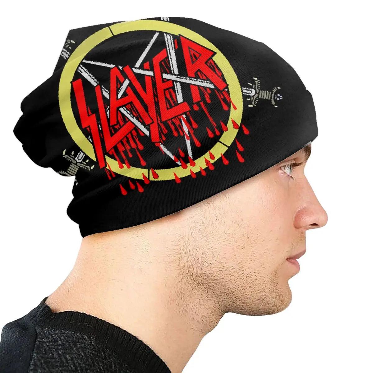 Winter Slayers Logo Street Beanies Warm Knitting Hat Women Men Caps Adult Heavy Metal Band Beanie Hats Outdoor Ski Cap - Lizard Vigilante