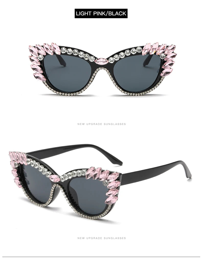 “Diamond Eyes 23241” – Chaos-Cat UV400 Big Gem Sunglasses for Max Drama & Minimal Subtlety | Gradient Polycarbonate Cat Eye Spectacles - Premium shades from dsers - Just $10.99! Shop now at Lizard Vigilante