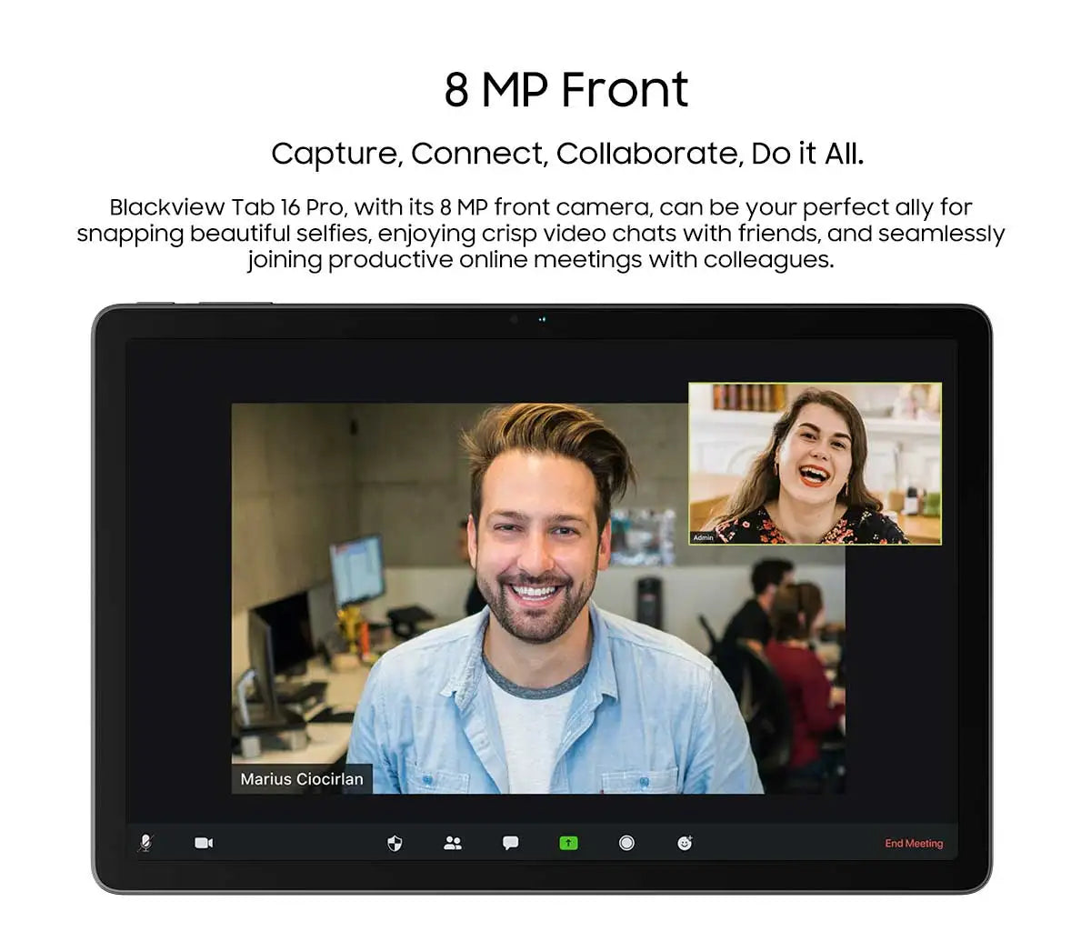 Blackview Tab 16 Pro Tablet PC 11'' FHD+ Display T616 Octa Core 24GB(8+16) RAM 256GB ROM 7700mAh 4G Tablets Android 14