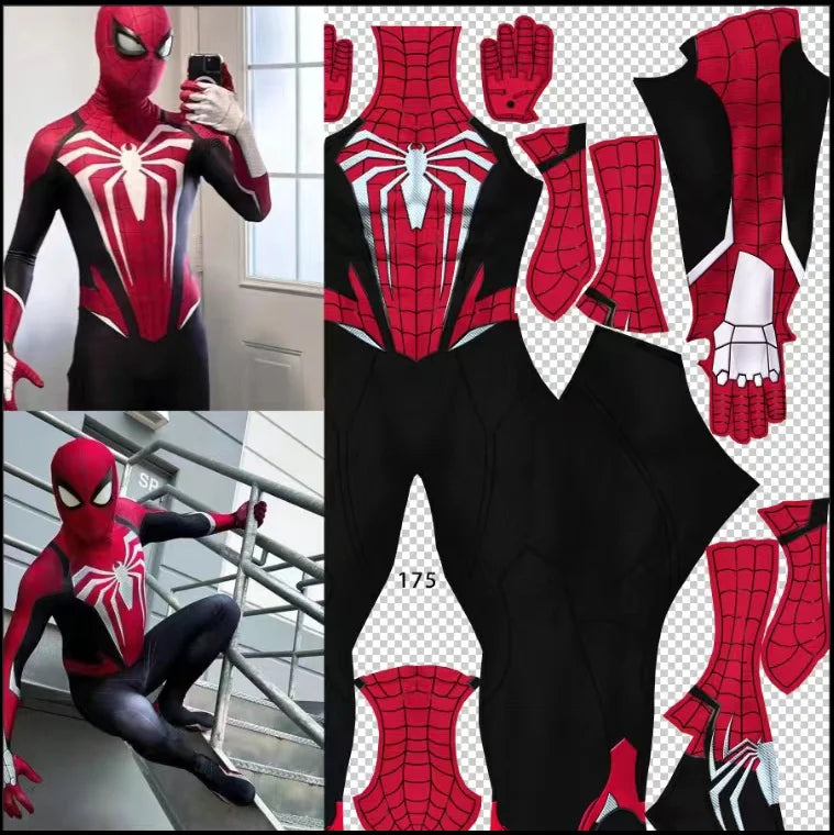 Spiderman Costume Black PS5 Advanced Cosplay 3D Printed Spandex Superhero Spidey Boys Halloween Costume Spider Bodysuits Adult - Premium Cosplay Costumes from Lizard Vigilante - Just $62.99! Shop now at Lizard Vigilante