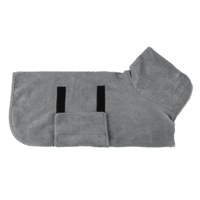 Pet Bathrobe – Fast Drying Microfiber Grooming Coat for Dogs | Absorbent, Soft, and Adjustable Towel for Small, Medium, and Large Dogs - Premium pet towel from Lizard Vigilante - Just $19.99! Shop now at Lizard Vigilante