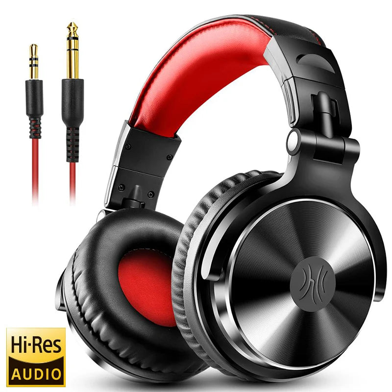 Oneodio Pro 10 Wired Studio Headphones - Professional DJ Headset with Mic and Deep Bass - Premium headphones from Lizard Vigilante - Just $54.99! Shop now at Lizard Vigilante