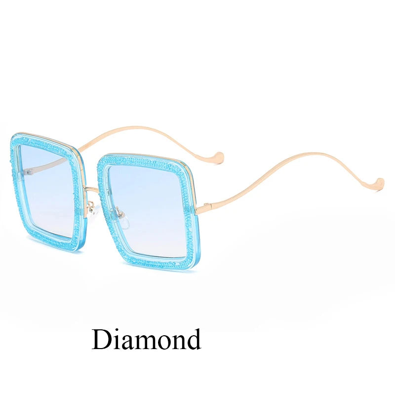 Glitter Vortex Shades – Rockstar Ice-Out Sunglasses for Unapologetic Legends - Premium shades from Lizard Vigilante - Just $26.99! Shop now at Lizard Vigilante