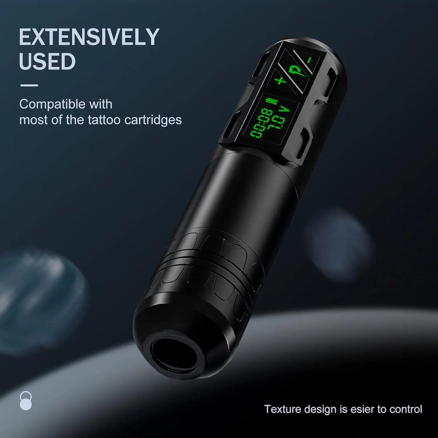 EZ Portex 2S Warpaint Kit — Wireless Tattoo Pen With OLED Power Pack & 50 EZ Cartridges (Brushless Swiss Fury)