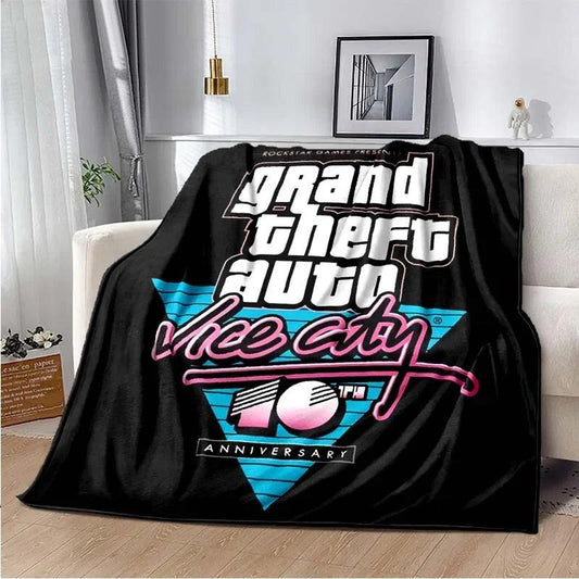 GTA 5 Grand Theft Auto Blanket, Lightweight Warm Insulation Sofa Bed Office Car Knee Pads Blankets - Premium blanket from Lizard Vigilante - Just $20.99! Shop now at Lizard Vigilante