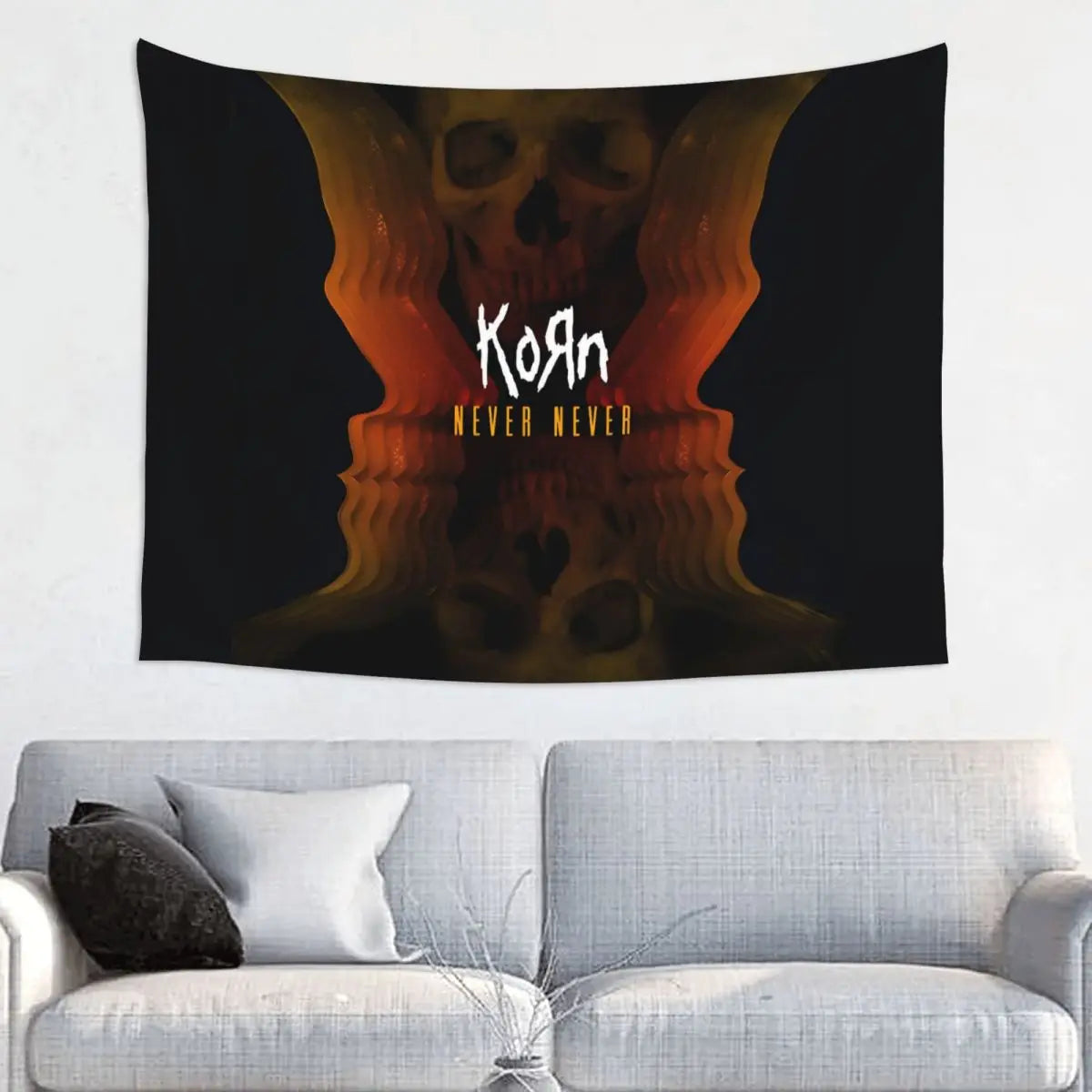 Custom Korn Heavy Metal Band Tapestry (95x 73cm) | Hard Rock Hippie Wall Hanging for Bedroom & Home Decor - Premium banner from Lizard Vigilante - Just $19.97! Shop now at Lizard Vigilante