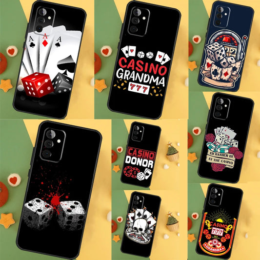 Casino Gambling Samsung Galaxy Case – Sleek TPU Full Coverage, Anti-Fingerprint Design for Galaxy A12 to A55 - Premium phone cover from Lizard Vigilante - Just $19.88! Shop now at Lizard Vigilante