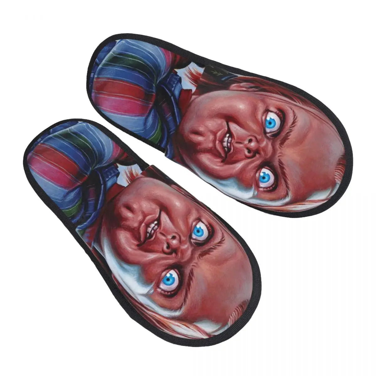 Custom Bride of Chucky Comfort Scuff Memory Foam Slippers – Women Horror Movie Child's Play Hotel House Shoes - Premium slippers from Lizard Vigilante - Just $26.66! Shop now at Lizard Vigilante