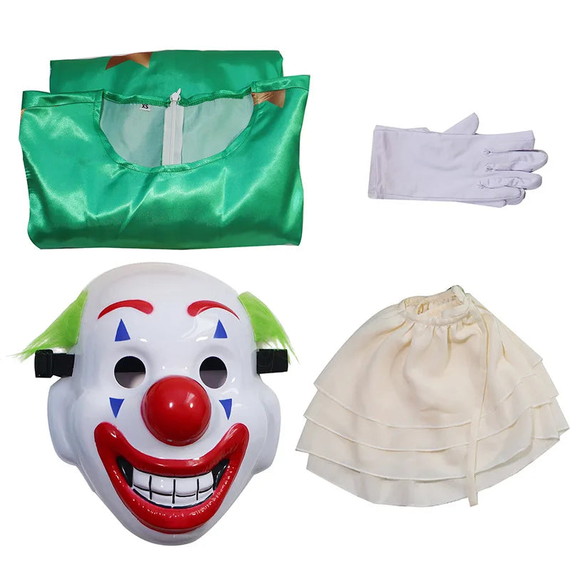 Funny Clown Cosplay Costume for Women & Men | Circus Clown Outfit with Mask & Gloves | Halloween Party & Stage Performance Jumpsuit - Premium costume from Lizard Vigilante - Just $42.99! Shop now at Lizard Vigilante