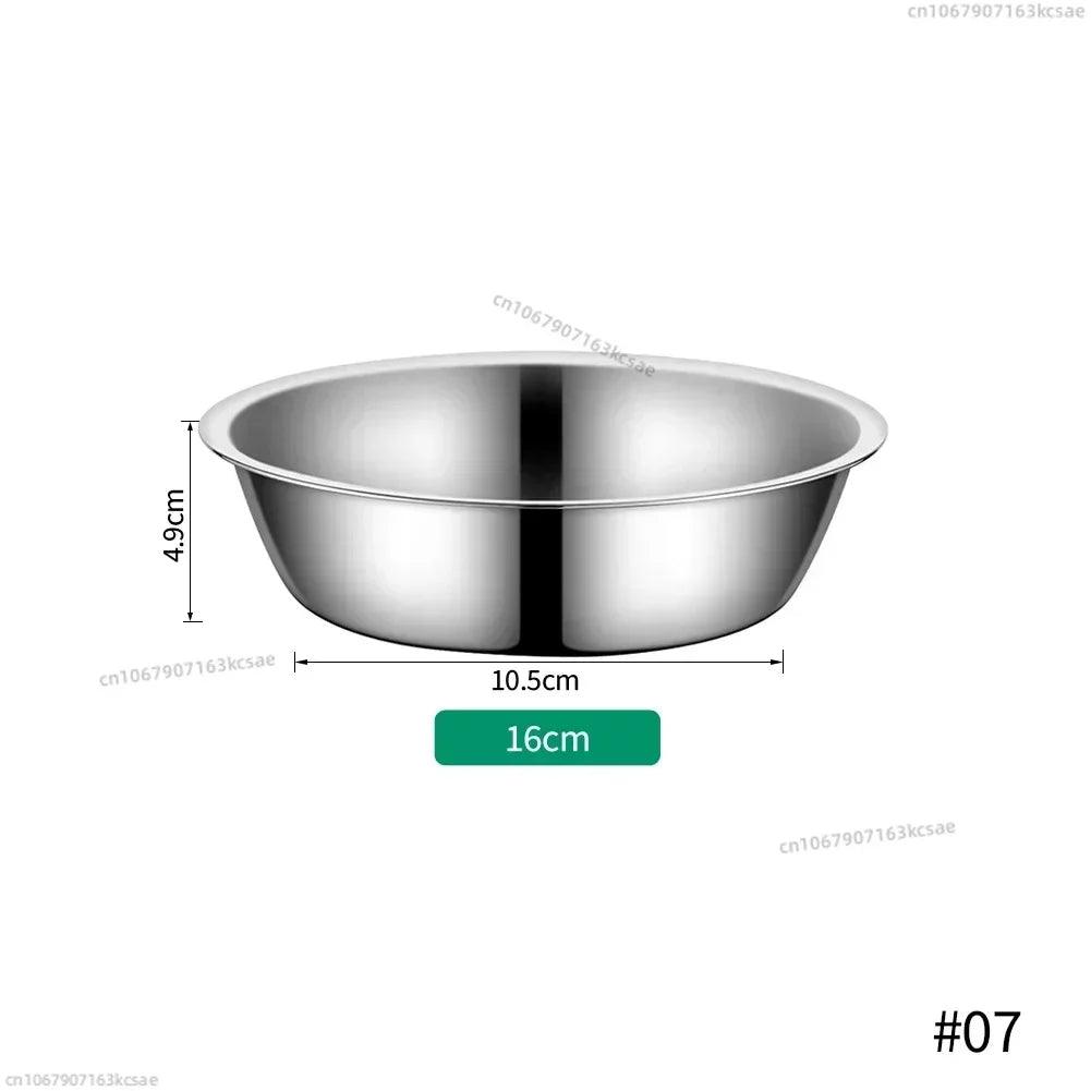 Stainless Steel Metal Dog Bowl for Small Medium Large Dogs Replacement Basic Dog Bowls Thickened Dog Water Feeder Bowls Pet Supp - Premium pet bowl from Lizard Vigilante - Just $12.99! Shop now at Lizard Vigilante