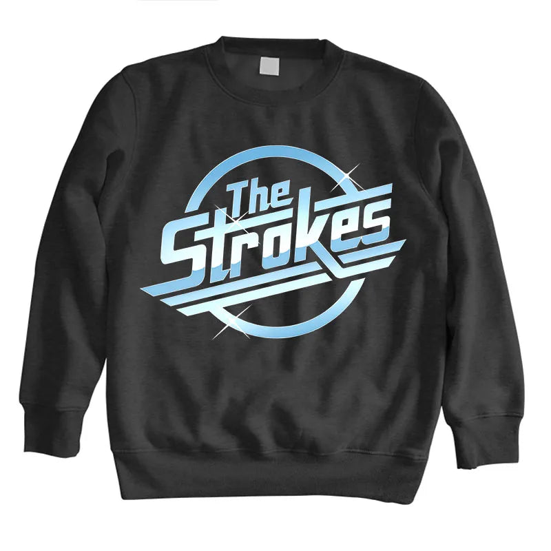 Men’s O-Neck Sweatshirt – The Strokes Indie Rock Band Hoodie - Premium hoodies from dsers - Just $42.88! Shop now at Lizard Vigilante