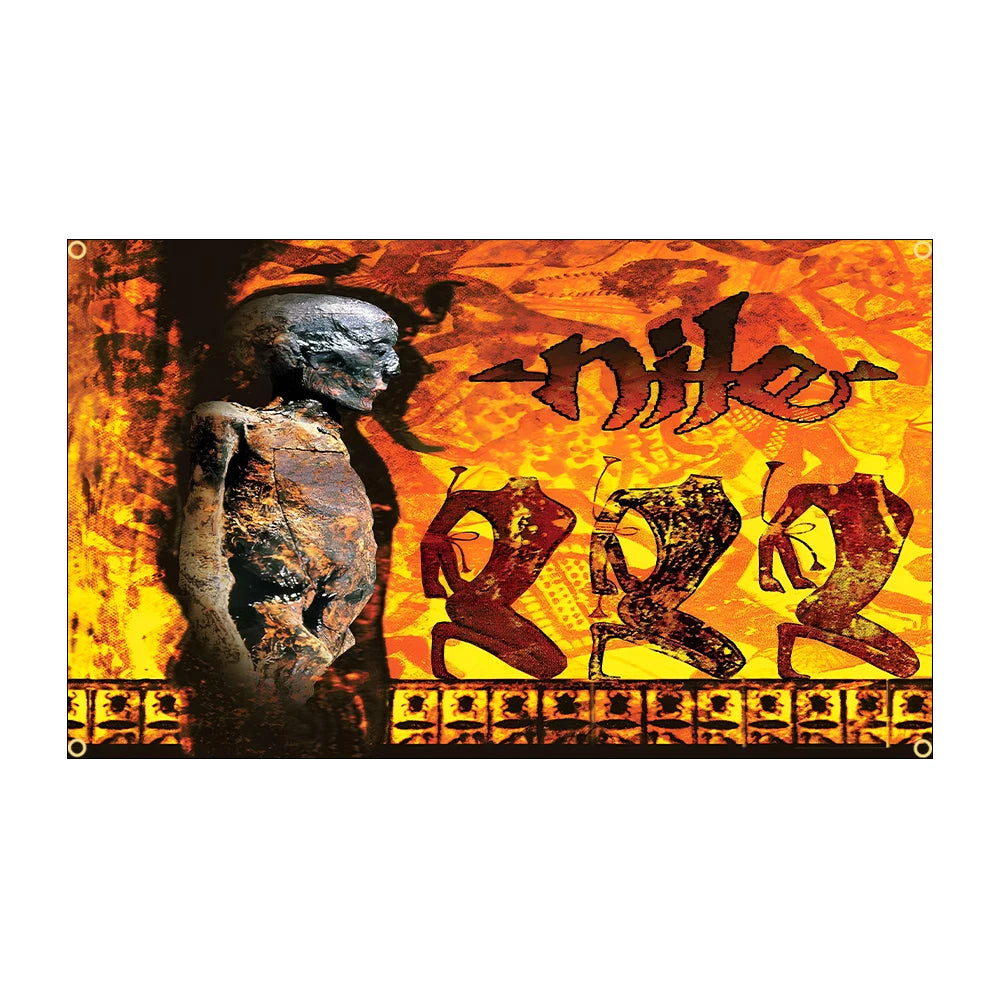 NILEs Rock Band Flag – 90x150cm Brutal/Technical Death Metal Banner, Polyester Tapestry for Home Decor - Premium flag from Lizard Vigilante - Just $14.99! Shop now at Lizard Vigilante