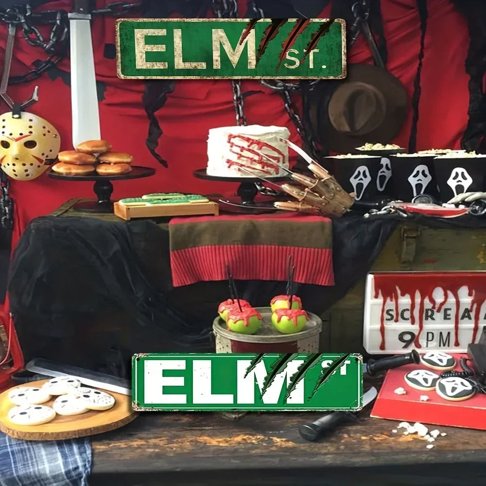 Camp Crystal Lake Killer’s Welcome Vintage Horror Metal Sign