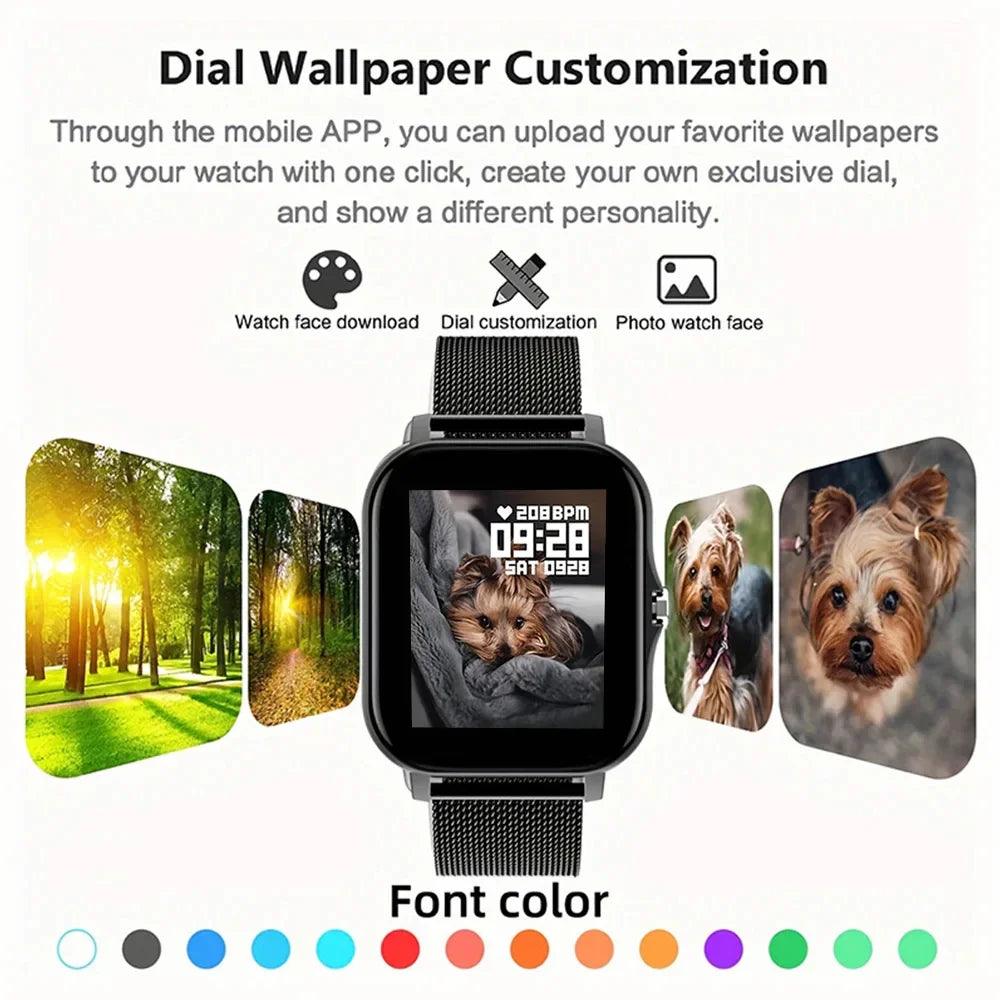 Smart Watch For Men Women Gift For Xiaomi Full Touch Screen Sport Fitness Watches BT Call Digital Smartwatch Wristwatch 2024 New - Lizard Vigilante