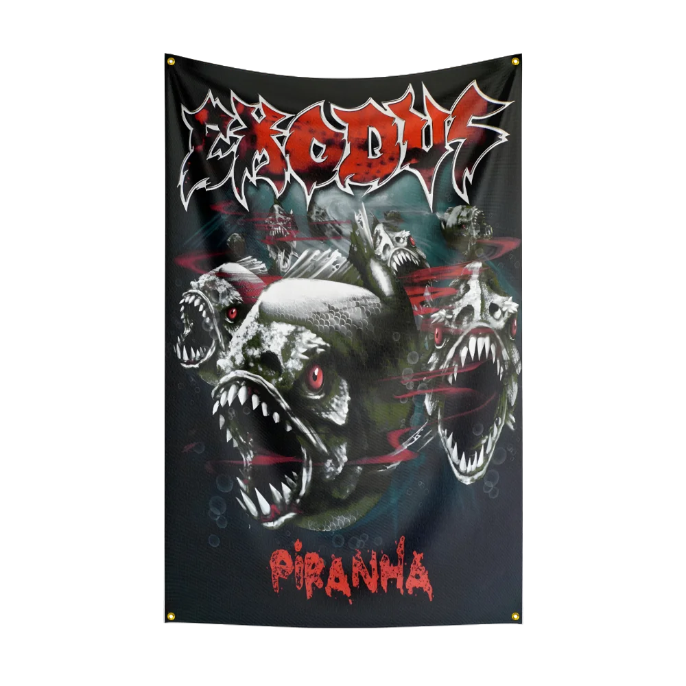 3x5 Ft Exodus Thrash Metal Rock Band Flag – Polyester Digital Printing Banner for Bedroom Wall Art & Outdoor Tapestry Decoration - Premium flag from Lizard Vigilante - Just $17.99! Shop now at Lizard Vigilante