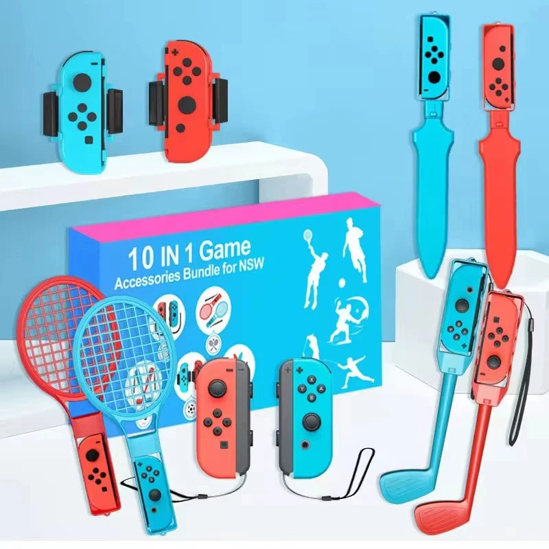 10-in-1 Nintendo Switch Sports Mania Pack – Swing, Smash & Score in Style with Joy-Con Chaos Gear - Premium game from Lizard Vigilante - Just $55.99! Shop now at Lizard Vigilante