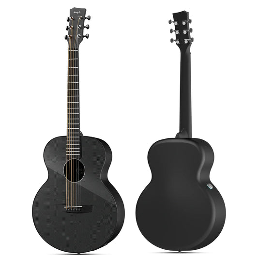 Enya X3 Pro Acoustic Electric Guitar Carbon Fiber Travel Guitar Acoustic Plus Guitar Bundle with Gig Bag, Instrument Cable - Premium guitar from Lizard Vigilante - Just $699.99! Shop now at Lizard Vigilante