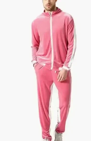 New 2025 Spring Autumn Men's Velvet Set Sport Suit Male Velour Thick Hoodies+ Pants Warm Sweatshirt Sportswear Tracksuit For Men - Premium  from Lizard Vigilante - Just $63.99! Shop now at Lizard Vigilante